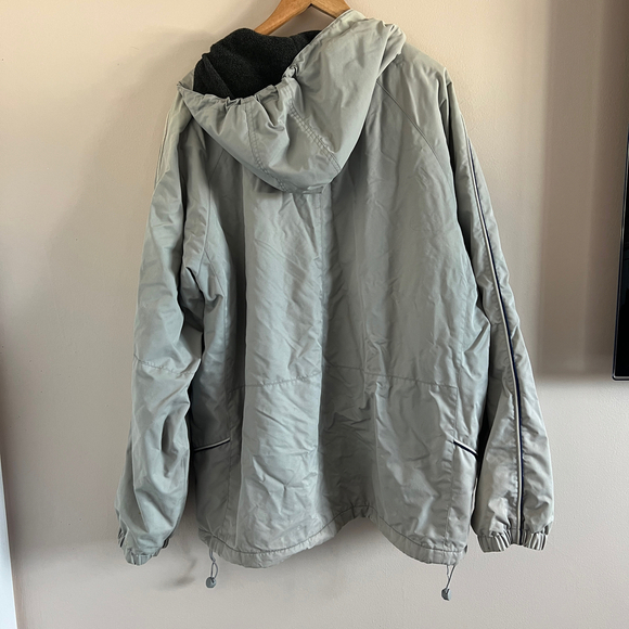 Old Navy | Gray Hooded Windbreaker Jacket - Picture 7 of 9
